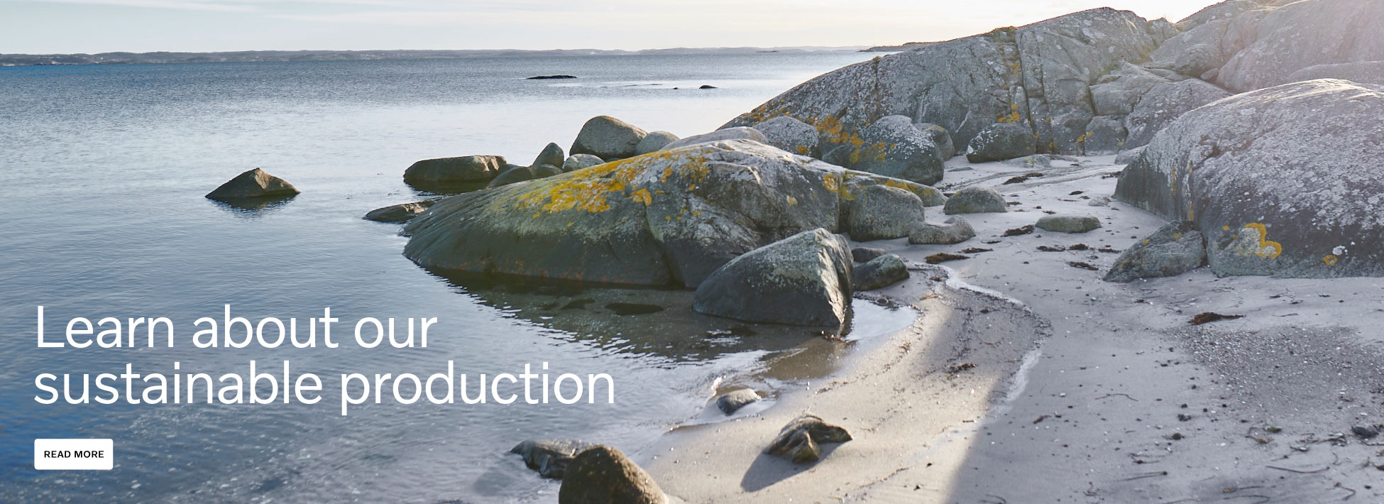 Scenic photography of an ocean landscape outside the coast Gothenburg.