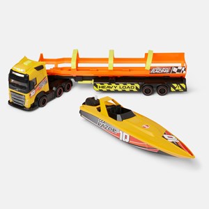 Toy truck and trailer best sale with boat