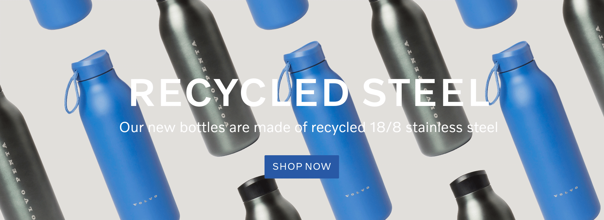 Recycled steel bottles Volvo Merchandise